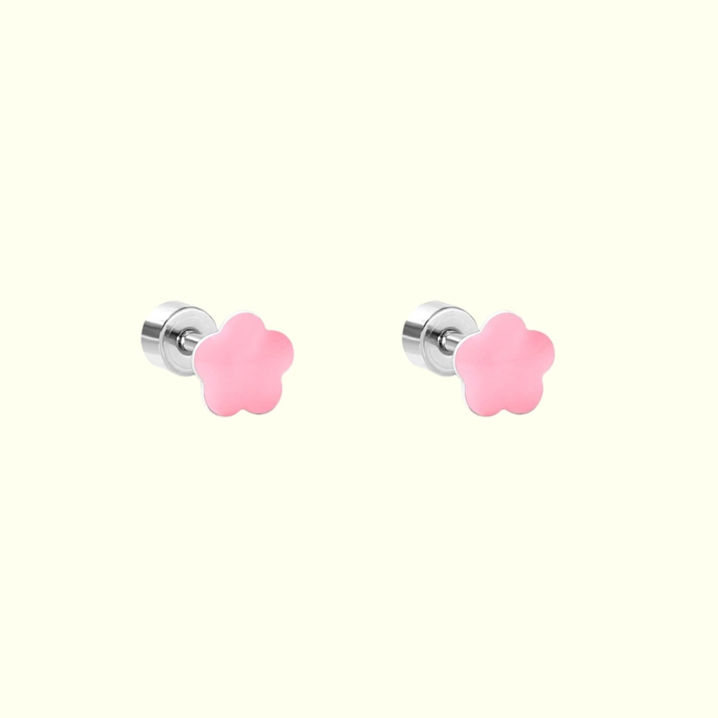 Silver Starry Wink Stud Earrings 3