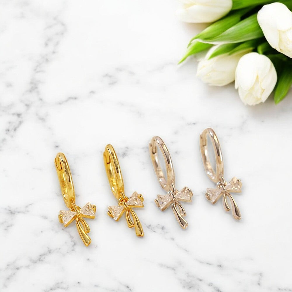Simplicity Bowknot Hoops 1