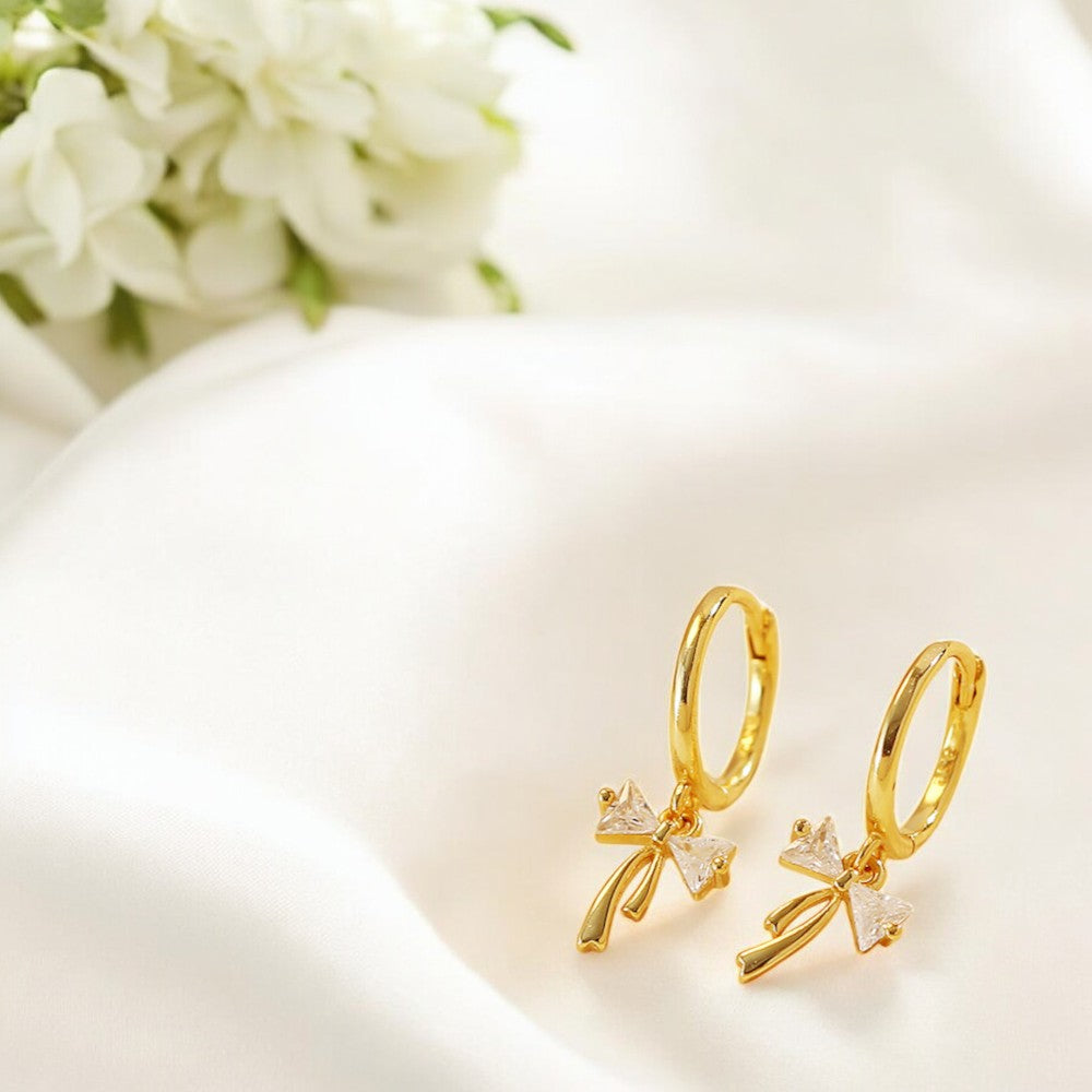 Simplicity Bowknot Hoops 4