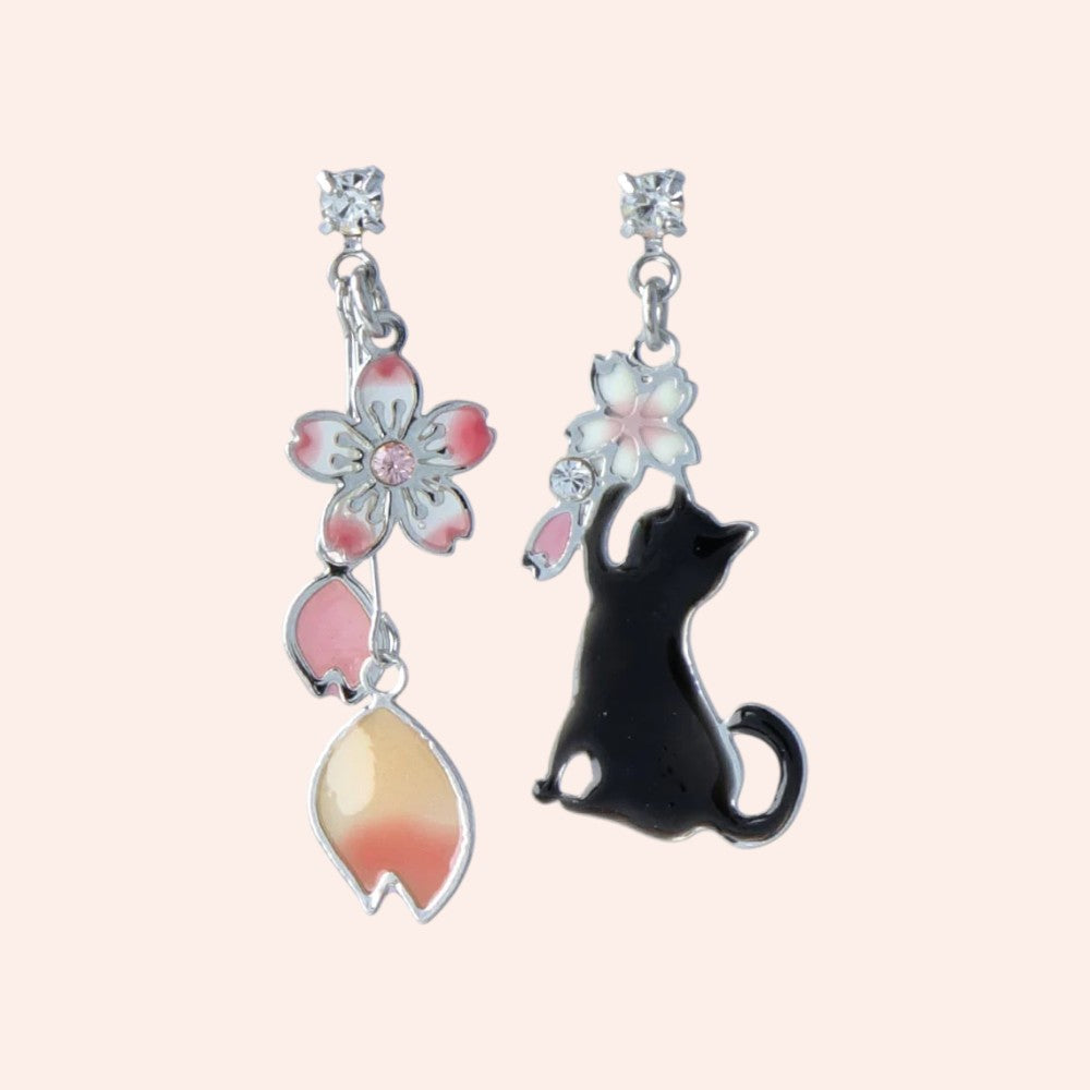 Springtime Whimsy Earrings Silver 1