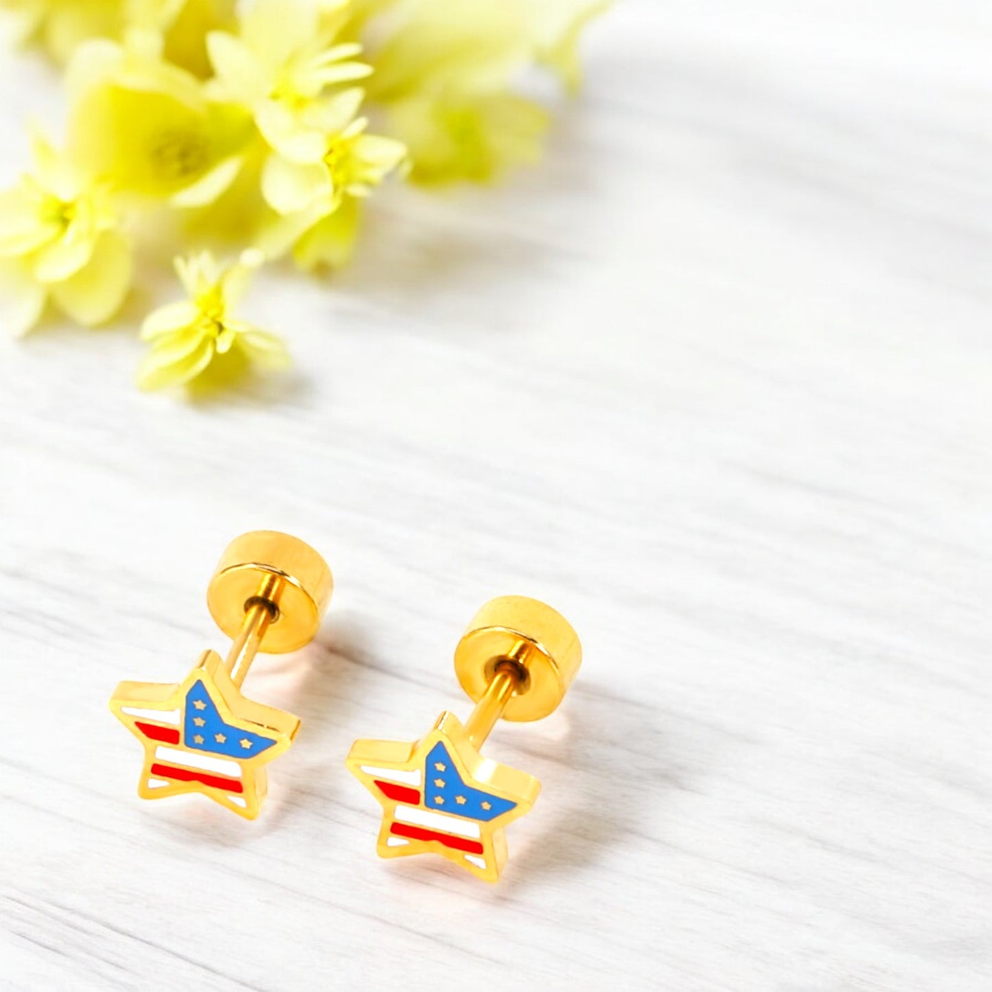 Stars and Stripes Stud Earrings 3