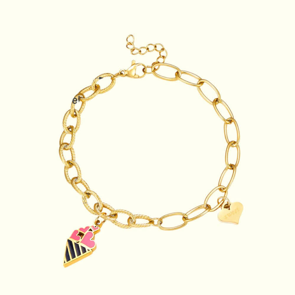 Sugar Cone Delight Bracelet Gold 1