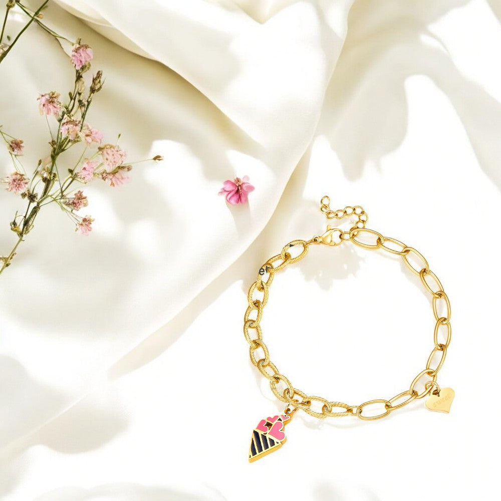 Sugar Cone Delight Bracelet Gold 2