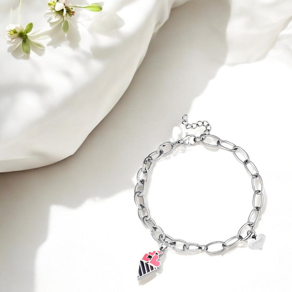 Sugar Cone Delight Bracelet Silver 2