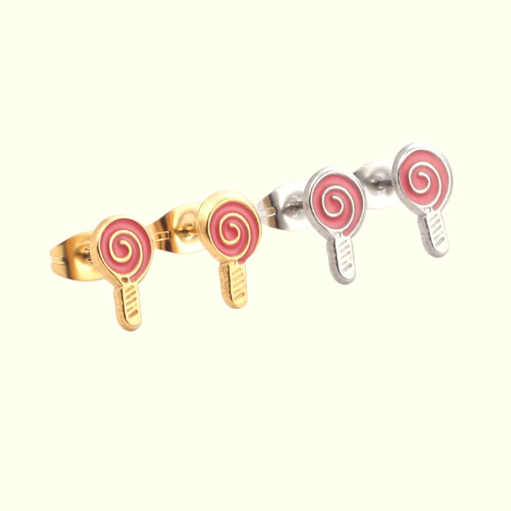 Sweet Lollipop Stud Earrings 1