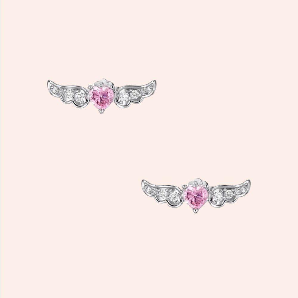 Timeless Flying Heart Stud Earrings 1