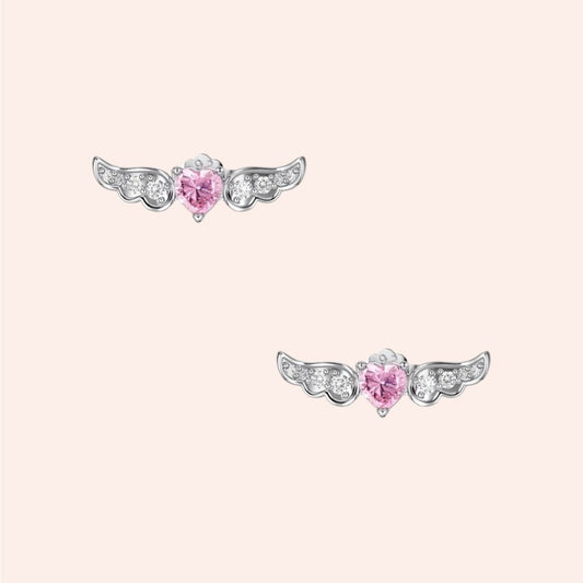 Timeless Flying Heart Stud Earrings 1