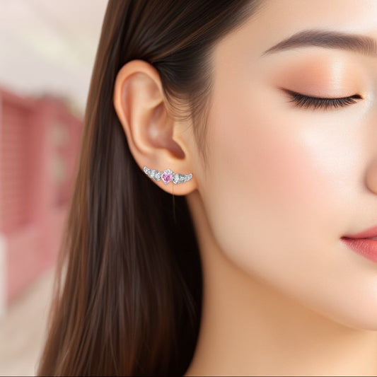 Timeless Flying Heart Stud Earrings 2