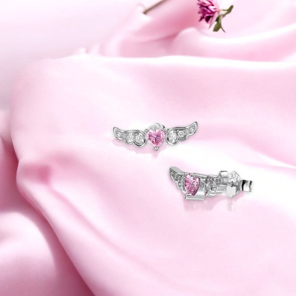 Timeless Flying Heart Stud Earrings 4