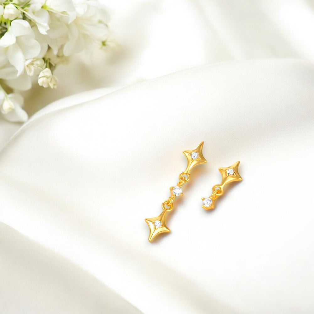 Twinkle Drift Asymmetrical Drops Gold 2