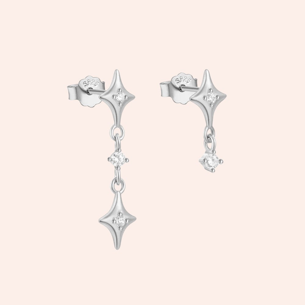Twinkle Drift Asymmetrical Drops Silver 2