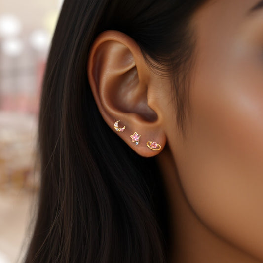 Twinkle Trio Stud Earrings 1