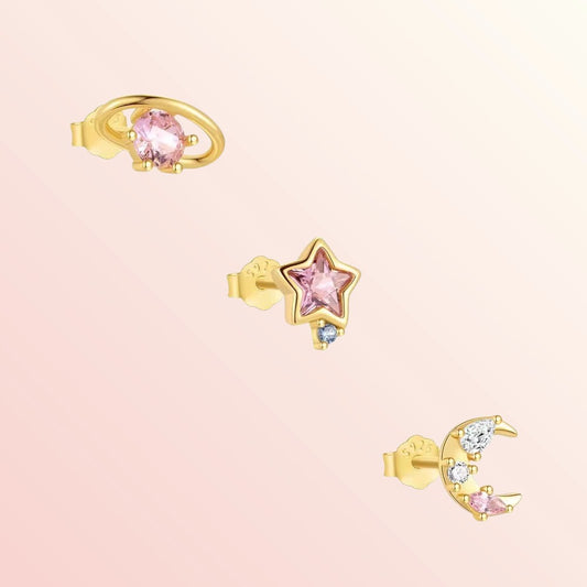 Twinkle Trio Stud Earrings 2