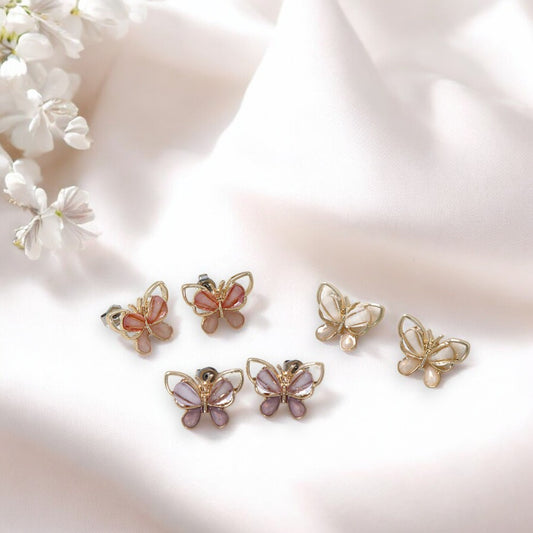 Twinkling Butterfly Stud Earrings 1