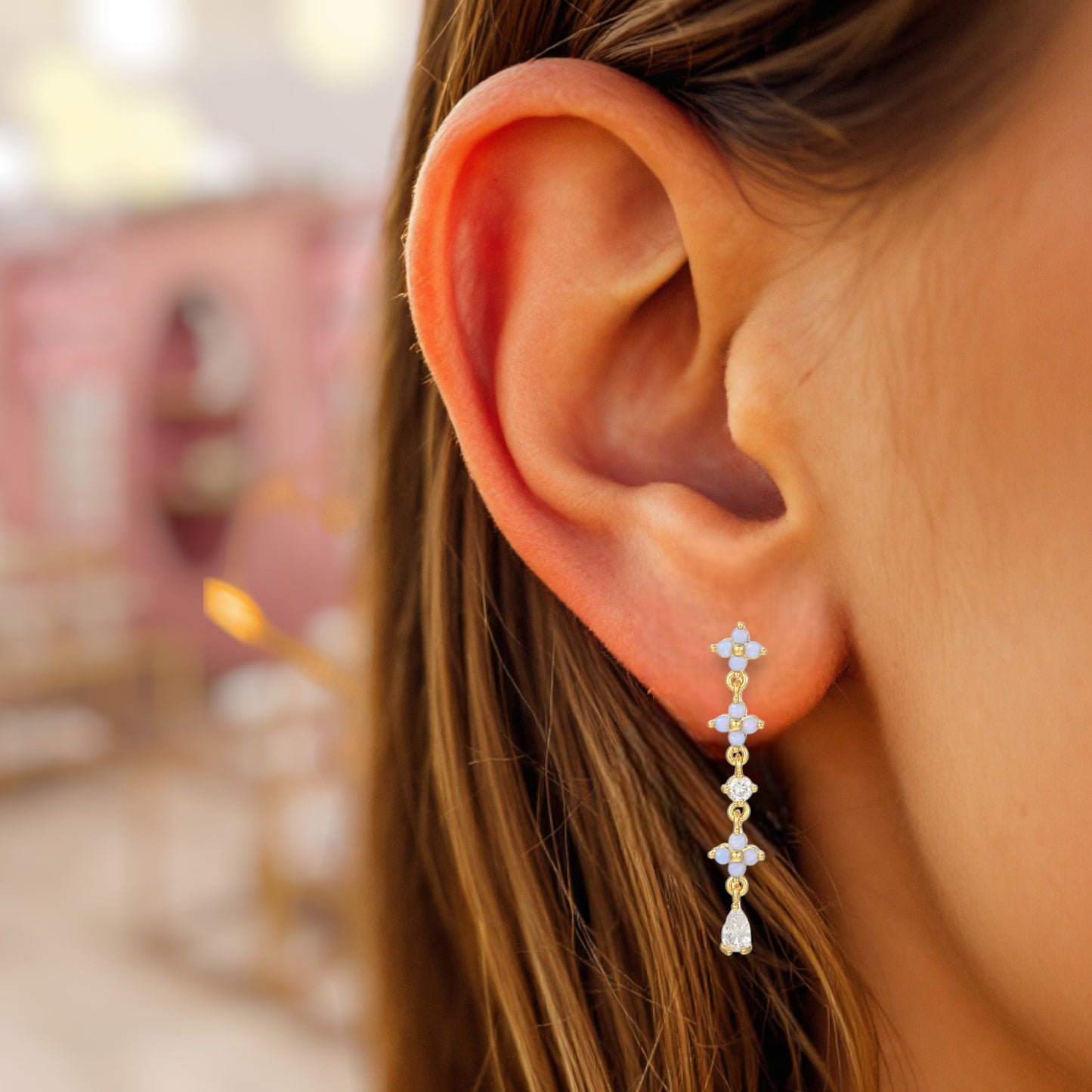 Victorian Azure Earrings 4