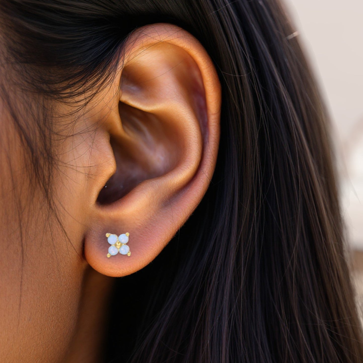 Victorian Azure Stud Earrings 1