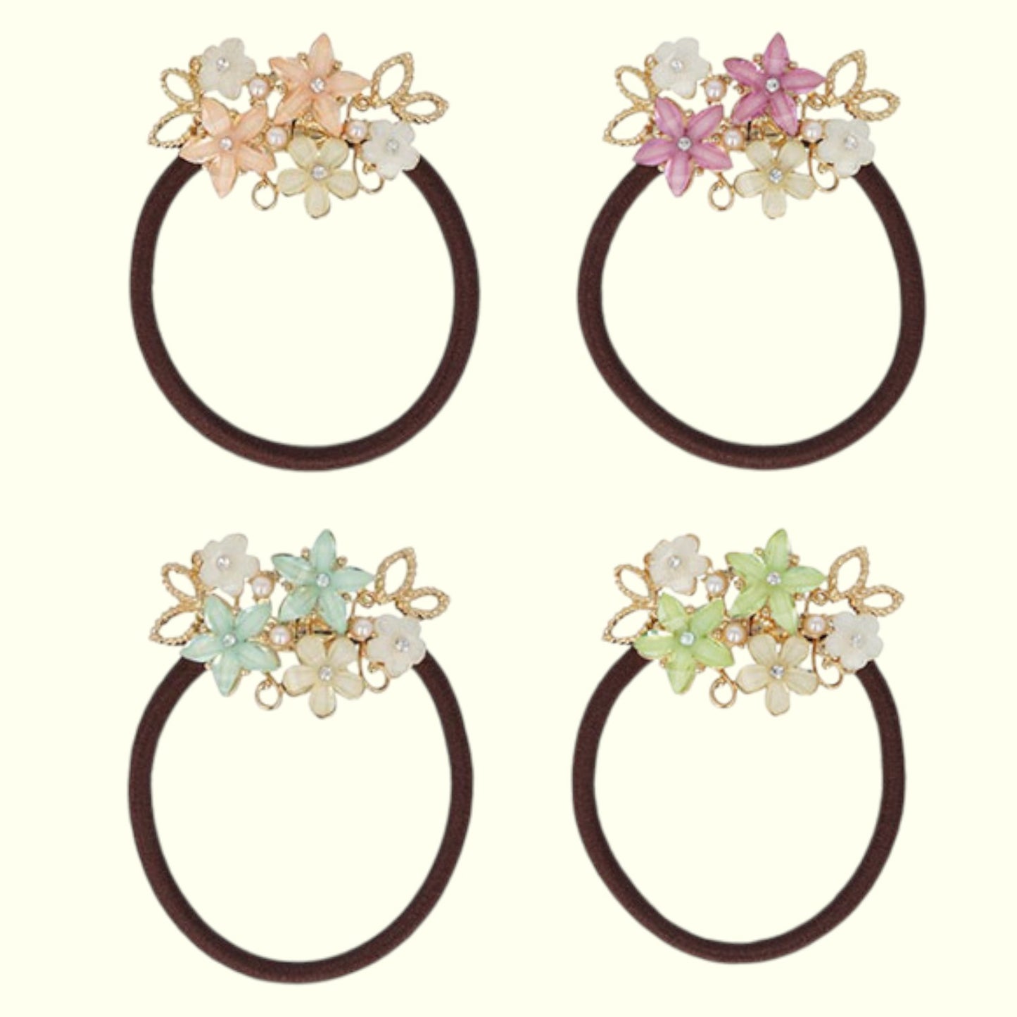 Whisper Blossom Hair Ties 1