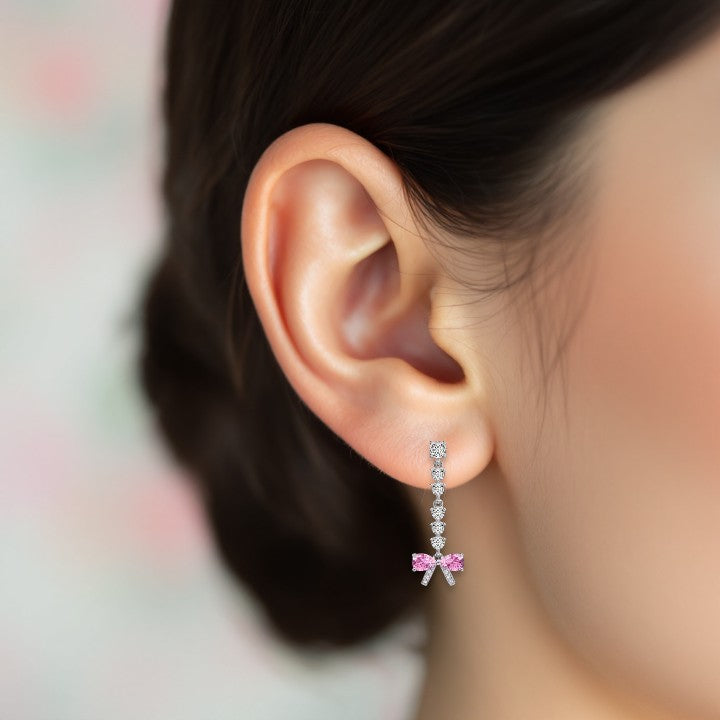 Whisper Pink Dainty Earrings 1