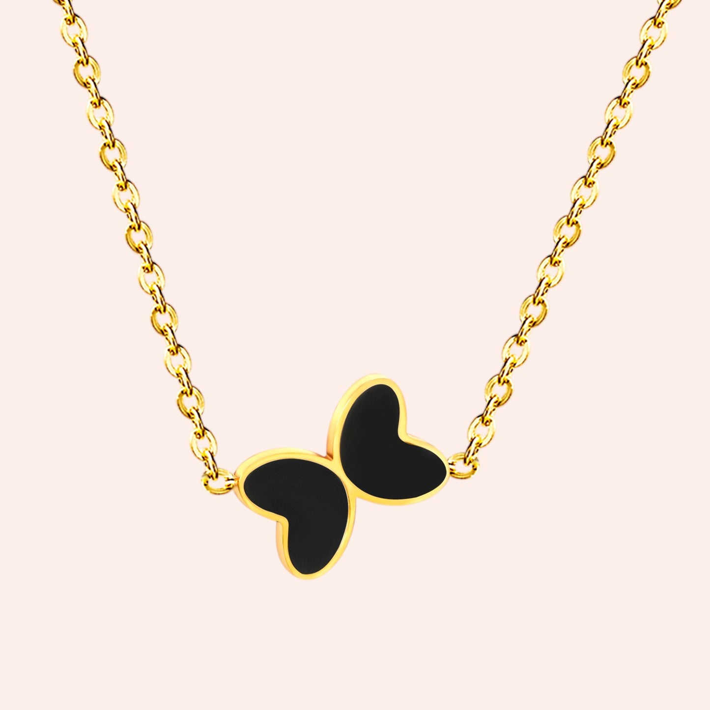Whispering Wings Necklace Black 1