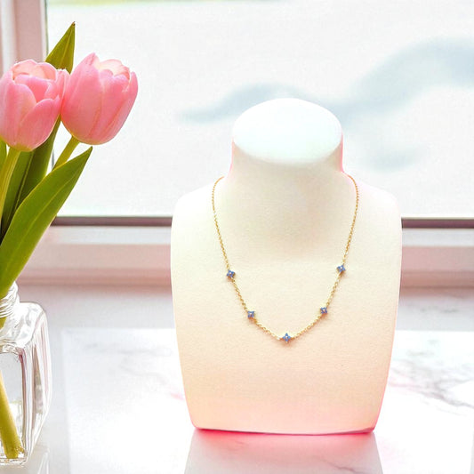 Azure Blossom Necklace 3