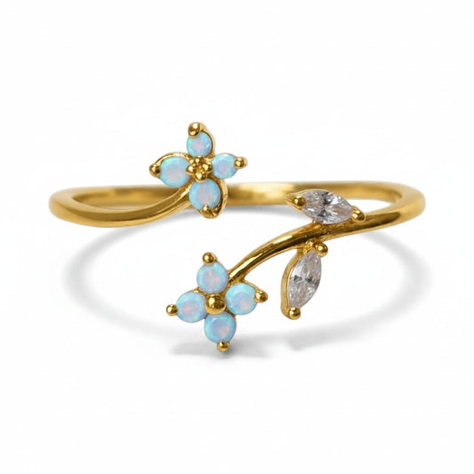Azure Daisy Ring 4