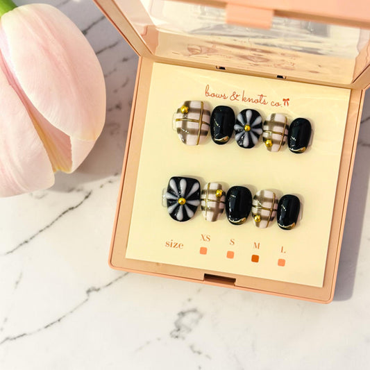 Black Silk Florals 1