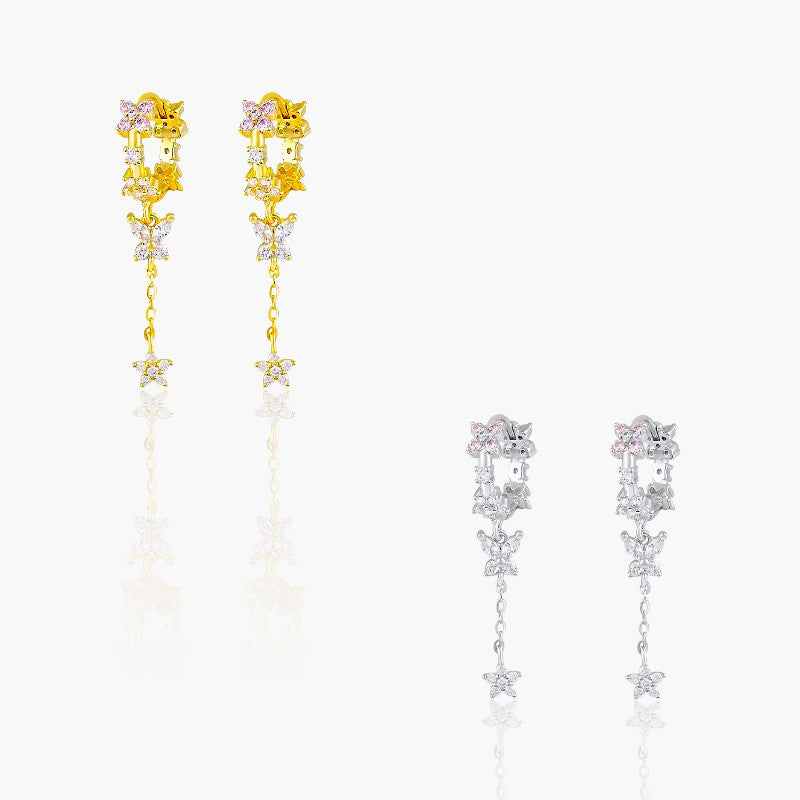 Blossom Drop Hoop Earrings 1
