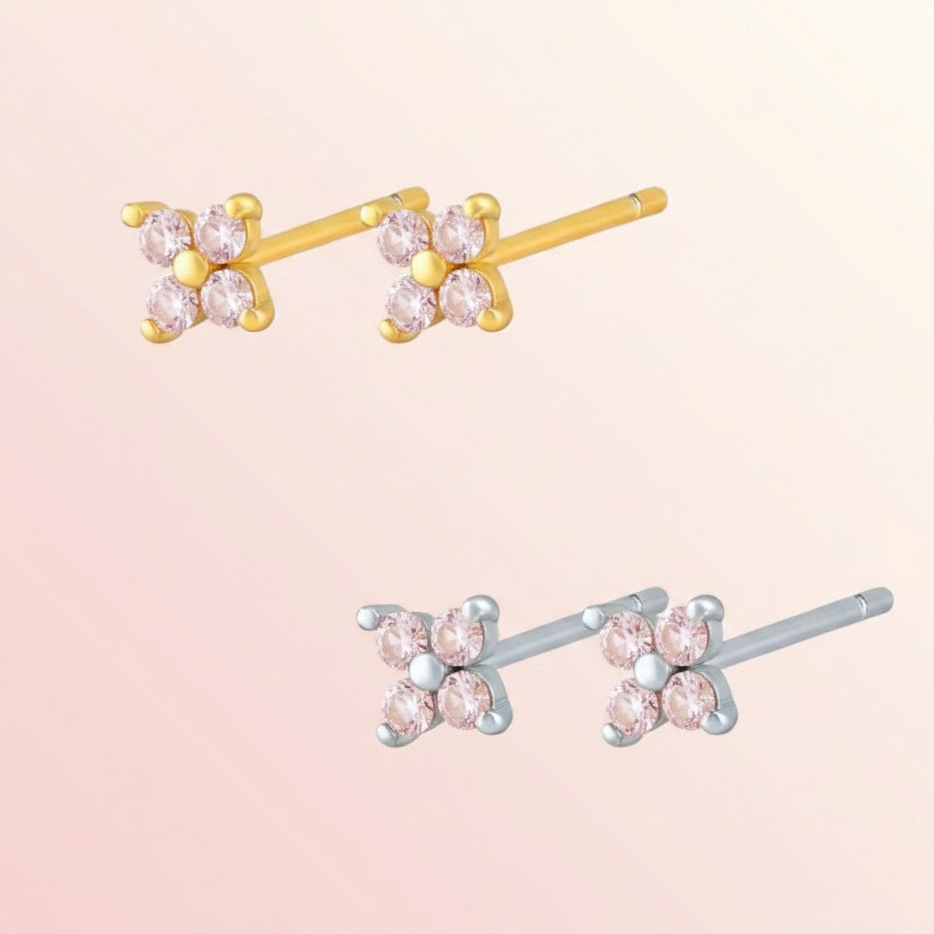 Blush Blossom Stud Earrings 1