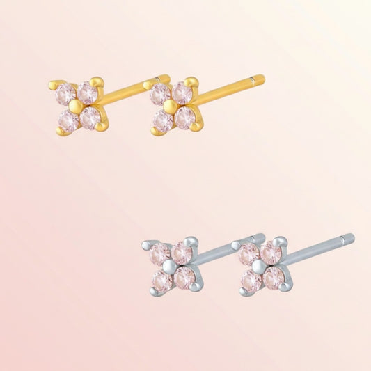 Blush Blossom Stud Earrings 1