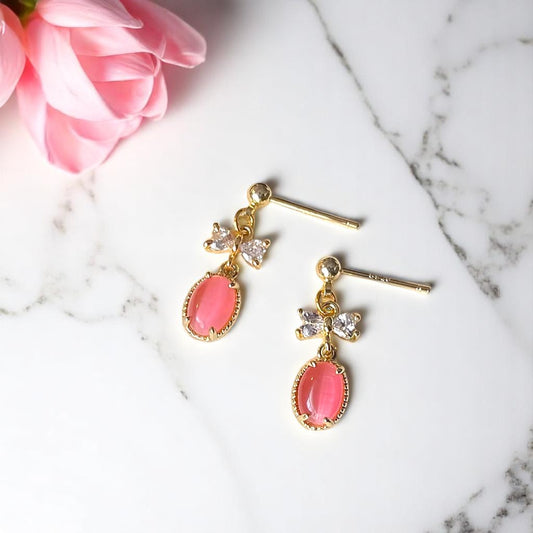 Blush Drop Earrings 2