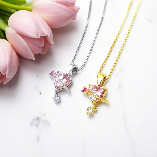 Blushing Heart Necklace 1