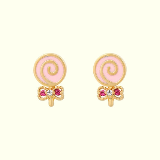 Bow and Pop Stud Earrings 1