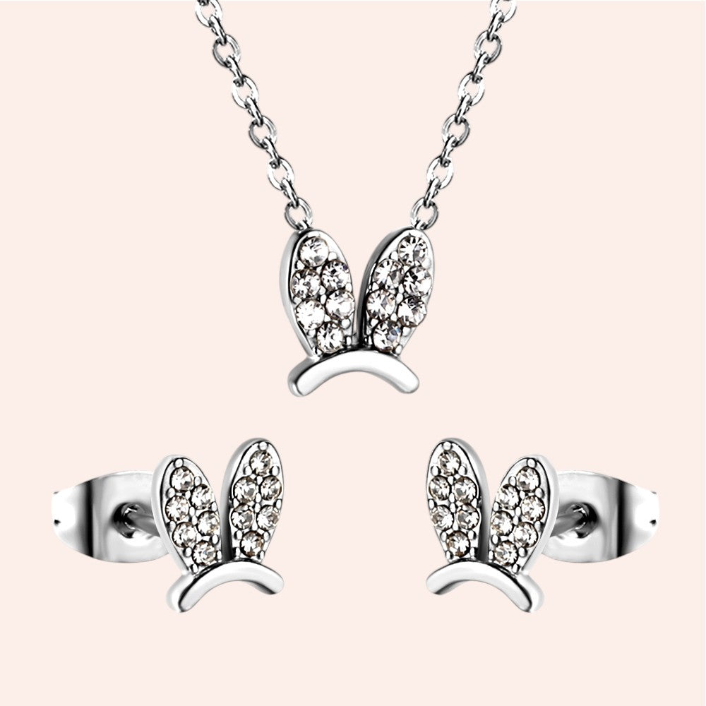 Bunny Bliss Necklace and Earrings Set 7