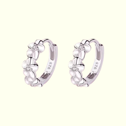 Crystal Bloom Huggie on a white background