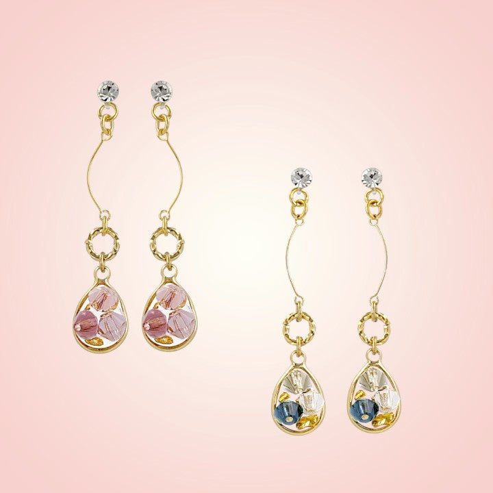 Crystal Dewdrop Earrings 1