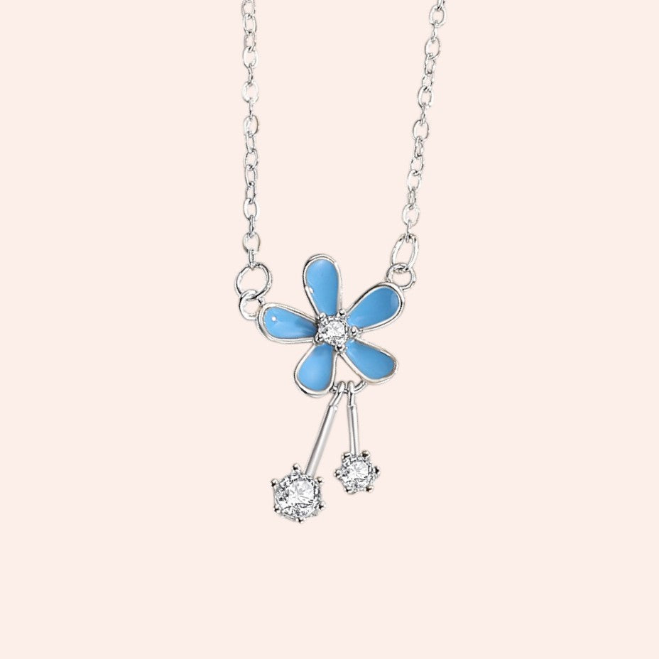 Enamel Glaze Flower Necklace 5