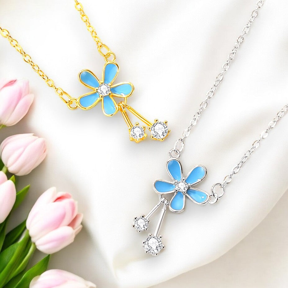 Enamel Glaze Flower Necklace 7