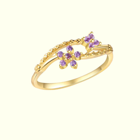 Flora Amethyst Ring 1