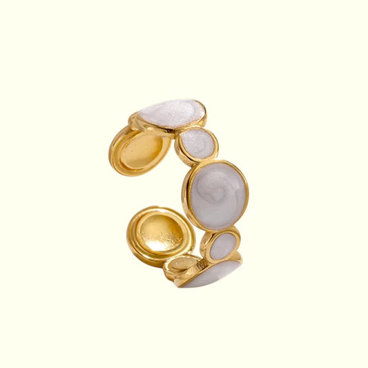 Ivory Enamel Ring 1