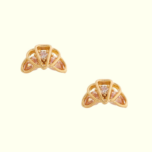 Petite Croissant Stud Earrings 1