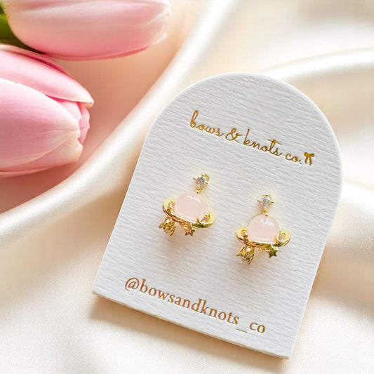 Pink Orbit Studs 1