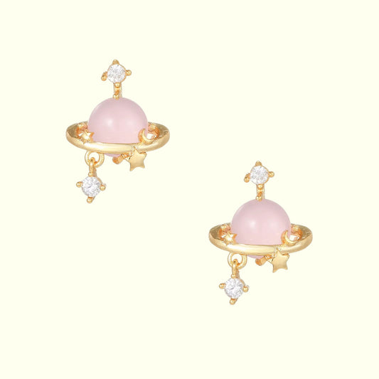 Pink Orbit Studs 2