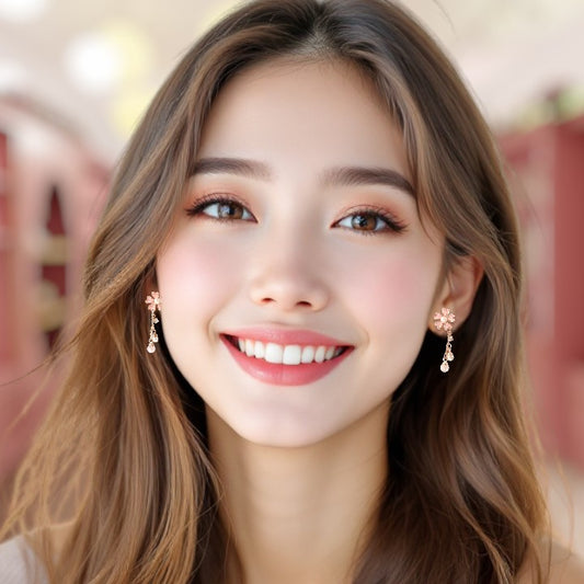 Close-up of a woman with a blurred background