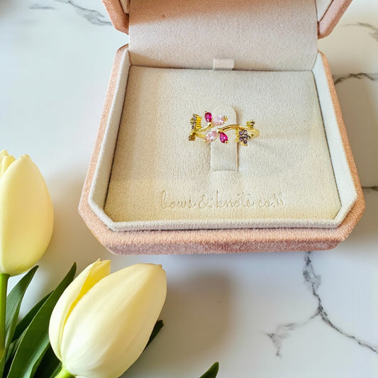 Scarlet Petals Ring 2