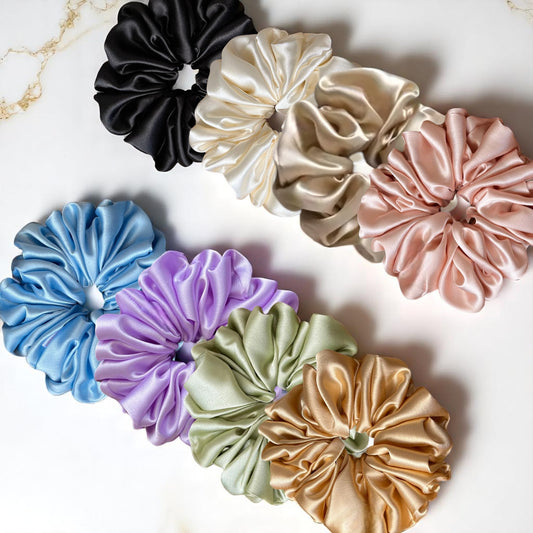 Signature Silk Puff Scrunchie 1