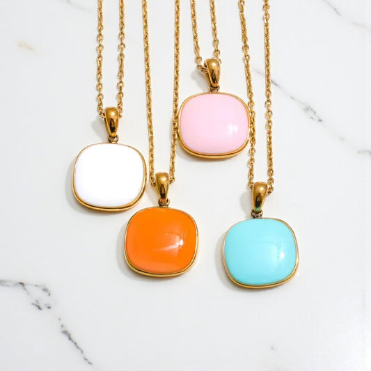 Sugar Pop Square Necklace