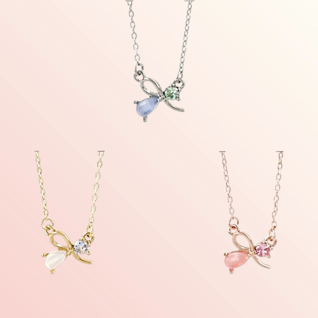 Tiny Treasure Bow Necklace 1
