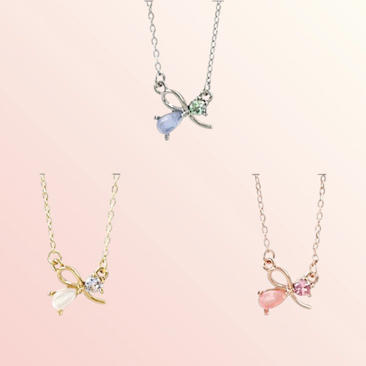 Tiny Treasure Bow Necklace 1