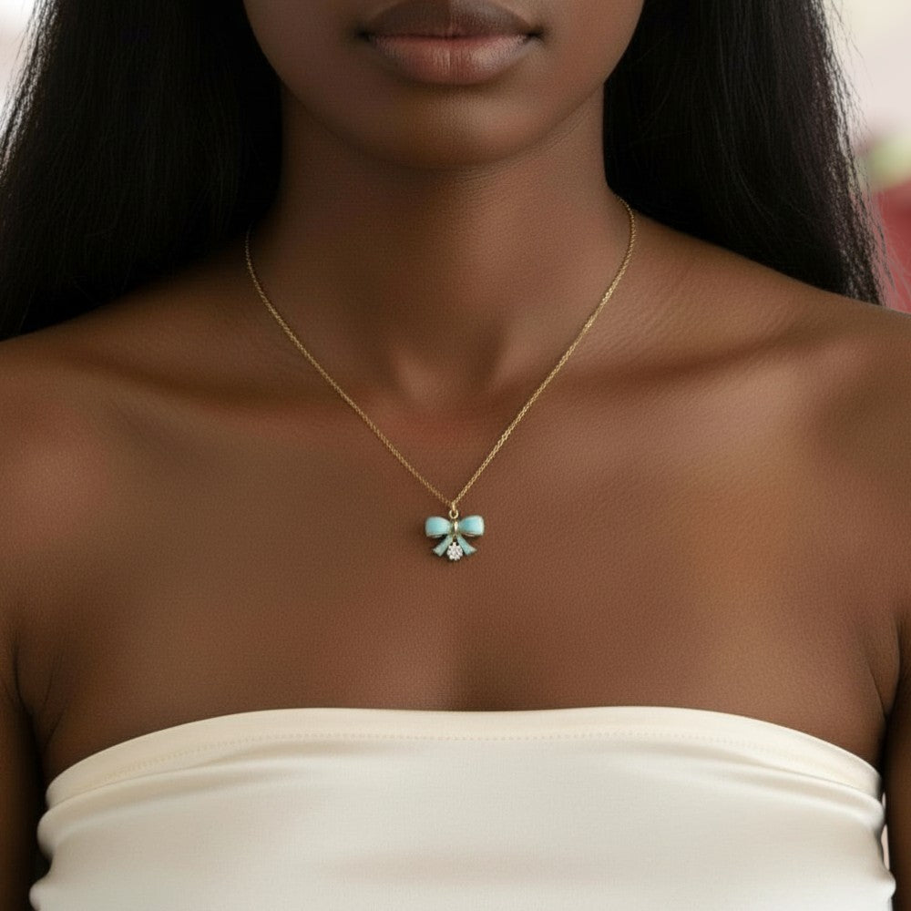 Twinkle Bow Necklace 3