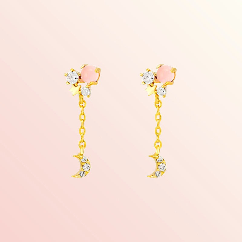 Blush Celestial Drop Earrings